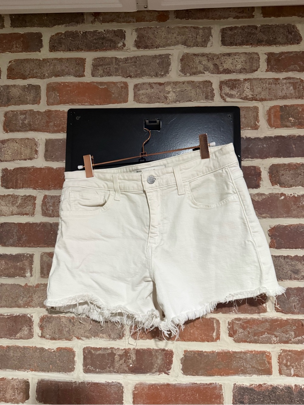 Joe’s Jeans Women’s High-Rise White Denim Cutoff Shorts